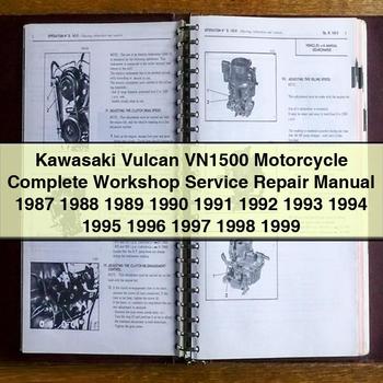 Kawasaki Vulcan VN1500 Motorcycle Complete Workshop Service Repair Manual 1987 1988 1989 1990 1991 1992 1993 1994 1995 1996 1997 1998 1999