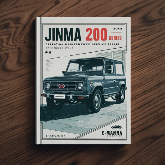 Jinma 200 Series Operation Maintenance Service Manual # 1 Top Rated