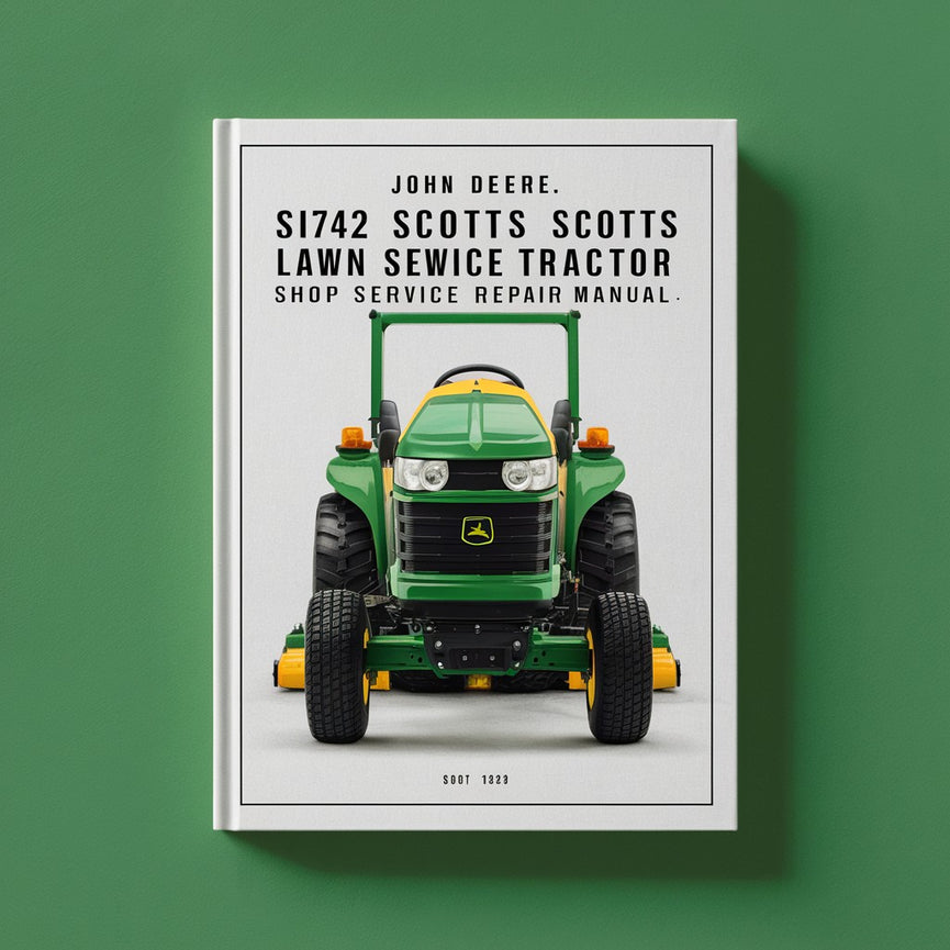 John Deere S1742 Scotts Lawn Tractor Shop Manual de reparación de servicio