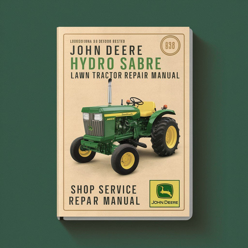 John Deere 1538 Hydro Sabre Lawn Tractor Shop Manual de reparación de servicio