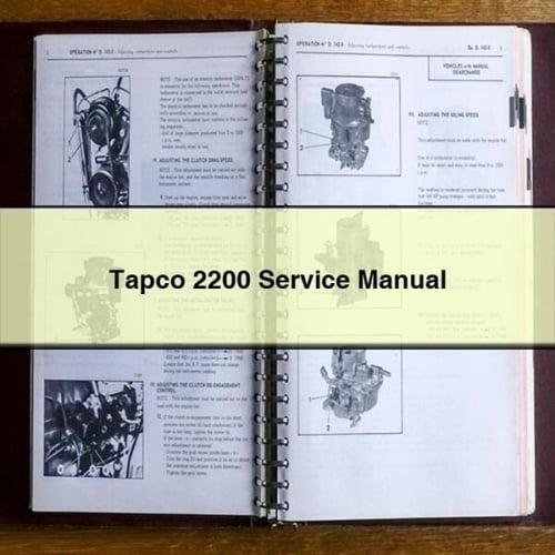 Tapco 2200 Service Manual PDF Download