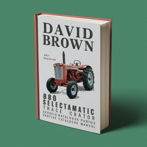 David Brown 880 Selectamatic Tractor Service Parts Catalogue Manual