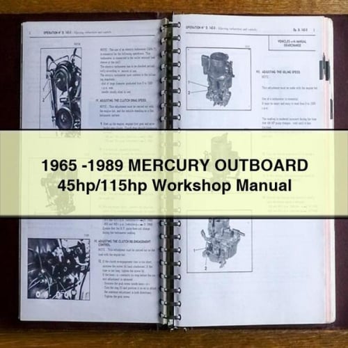 1965 -1989 MERCURY OUTBOARD 45hp/115hp Workshop Manual PDF Download