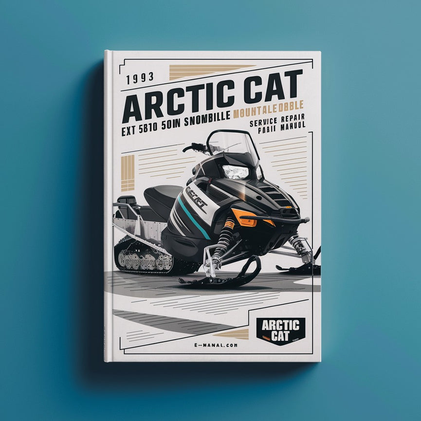 1993 Arctic CAT EXT 580 MountAIN CAT Manuel d'entretien de la motoneige PDF Télécharger