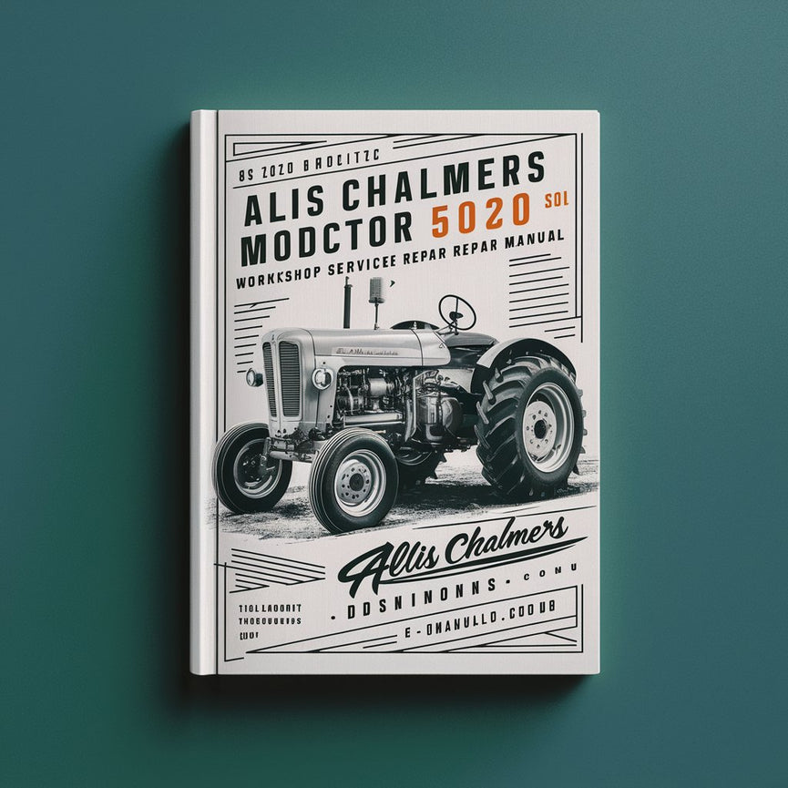 Manuel de réparation du service d'atelier du tracteur Allis Chalmers modèle 5020