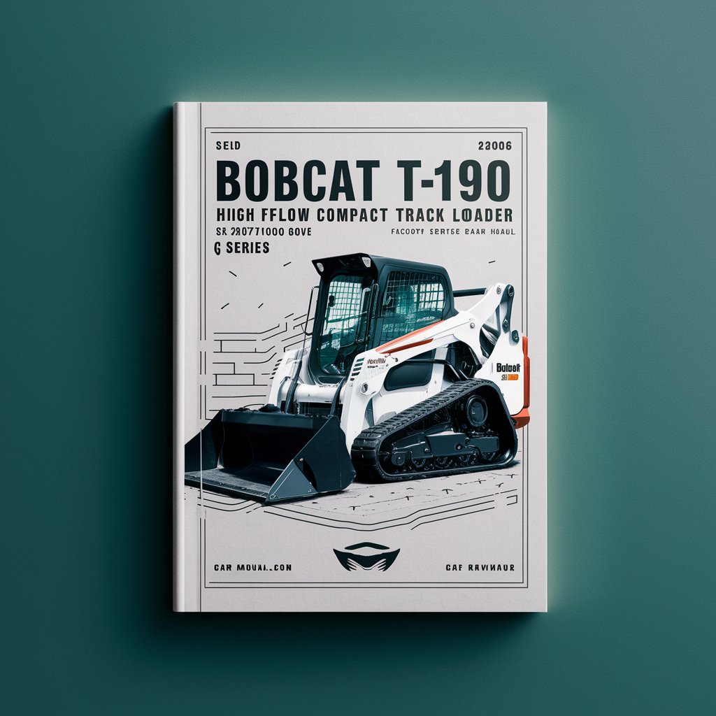 BOBCAT T190 Turbo High FLOW Compact TRACK Loader SN 527711001 & Above (G Series)-EDITION 2006 Factory Service Repair Manual
