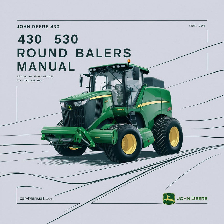 Manuel technique des presses à balles rondes John Deere 430 530 Télécharger le PDF