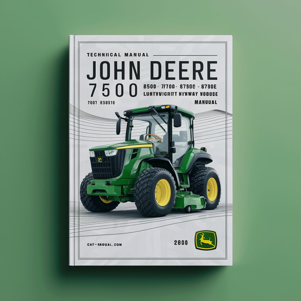 John Deere 7500 7700 8500 8700 8800 7500E-Cut Hybrid 8500E-Cut Hybrid Lightweight Fairway Mower Technical Manual