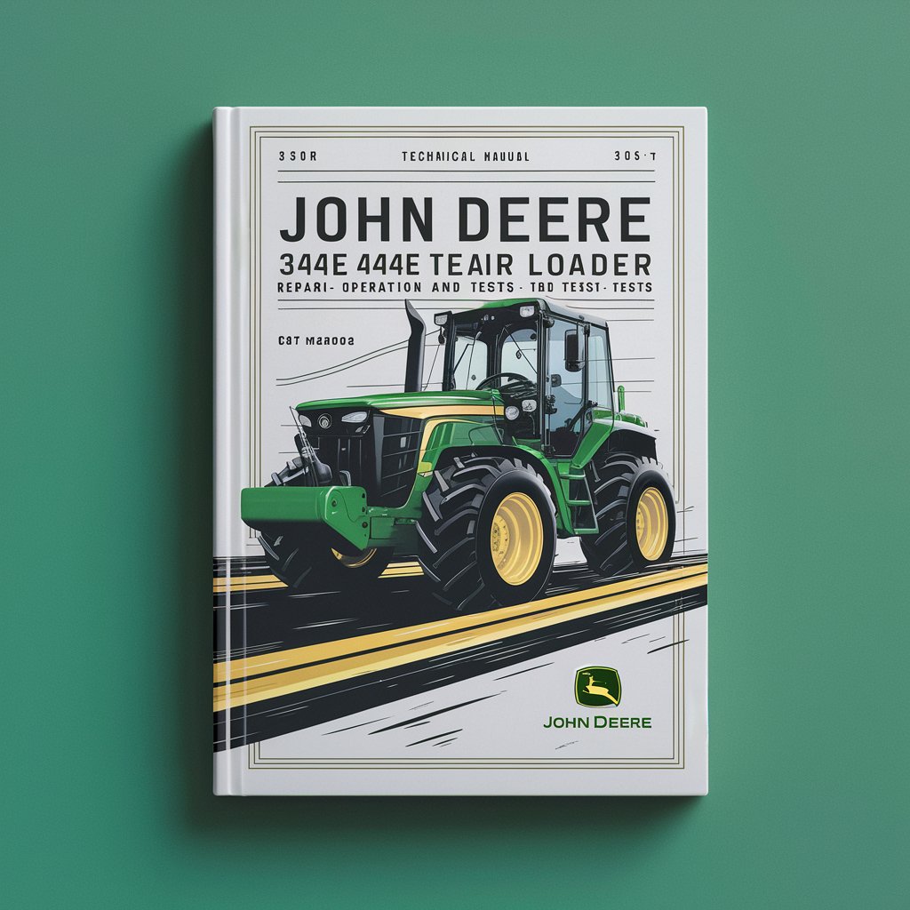John Deere 344E 444E Loader Repair Operation and Tests Technical Manual