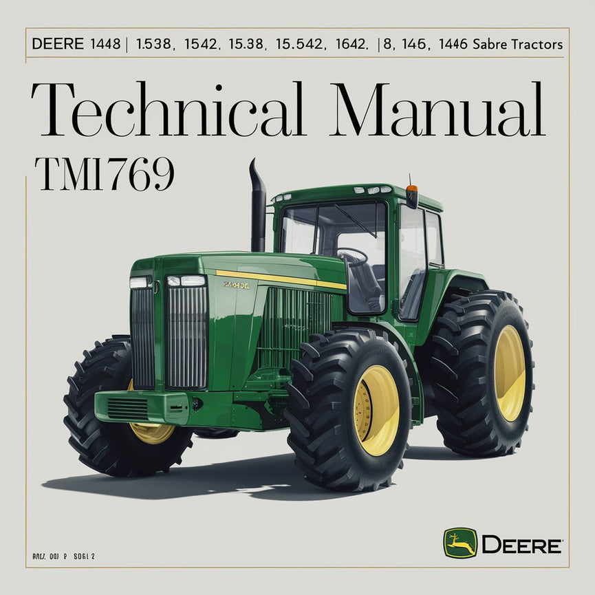 Deere 1438 1538 1542 15.538 15.542 1642 1646 1742 1846 2046 Manual técnico de tractores Sabre TM1769 Descargar PDF