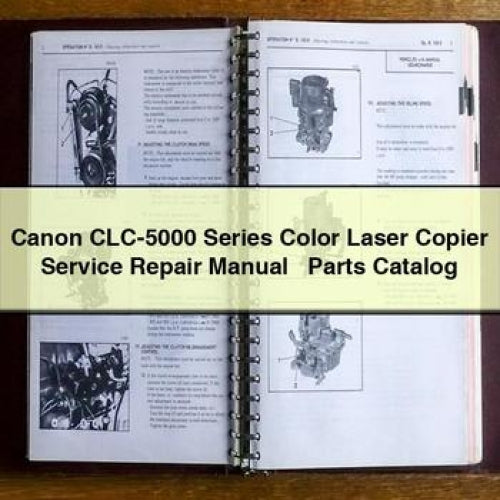 Canon CLC-5000 Series Color Laser Copier Service Repair Manual + Parts Catalog PDF Download