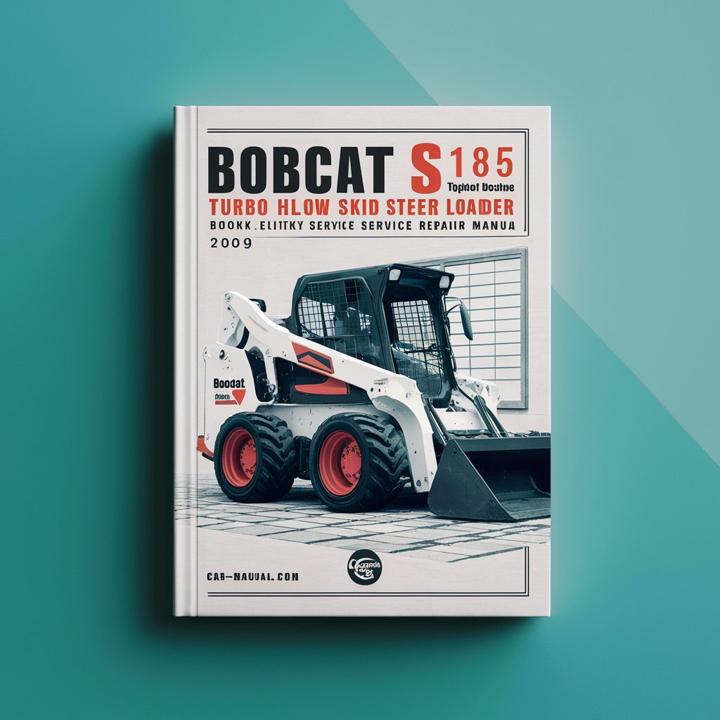 BOBCAT S185 Turbo High FLOW SKID Steer Loader SN 519028001 & Above (Book EDITION 2009) Factory Service Repair Manual