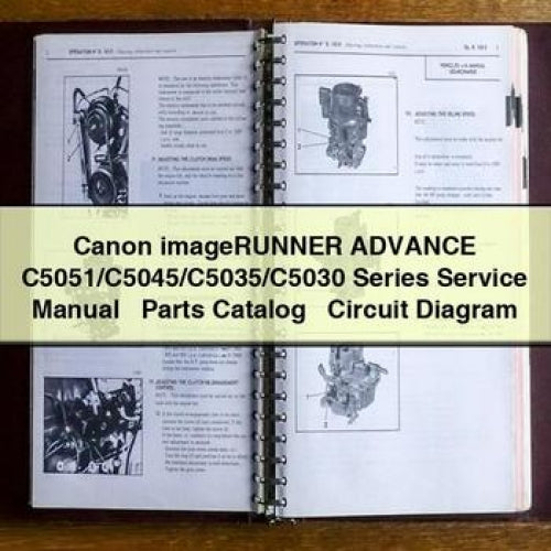 Canon imageRUNNER ADVANCE C5051/C5045/C5035/C5030 Series Service Manual + Parts Catalog + Circuit Diagram PDF Download