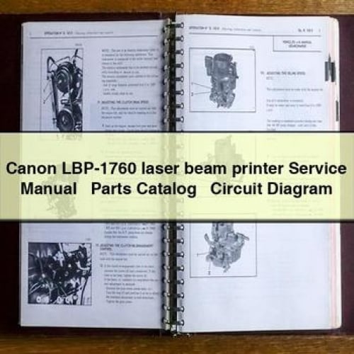 Canon LBP-1760 laser beam printer Service Manual + Parts Catalog + Circuit Diagram PDF Download