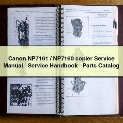 Canon NP7161 / NP7160 copier Service Manual + Service Handbook + Parts Catalog PDF Download