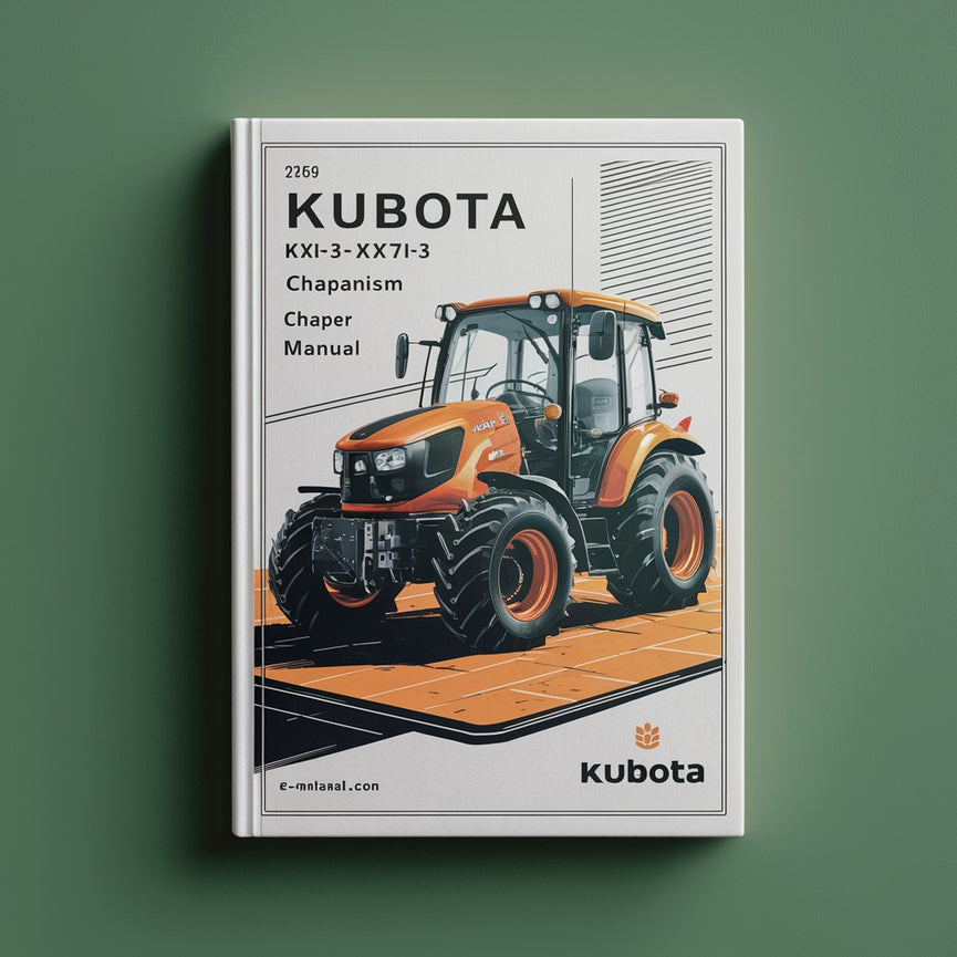 KUBOTA KX61-3 KX71-3 - Manuel du chapitre sur le mécanisme PDF Download