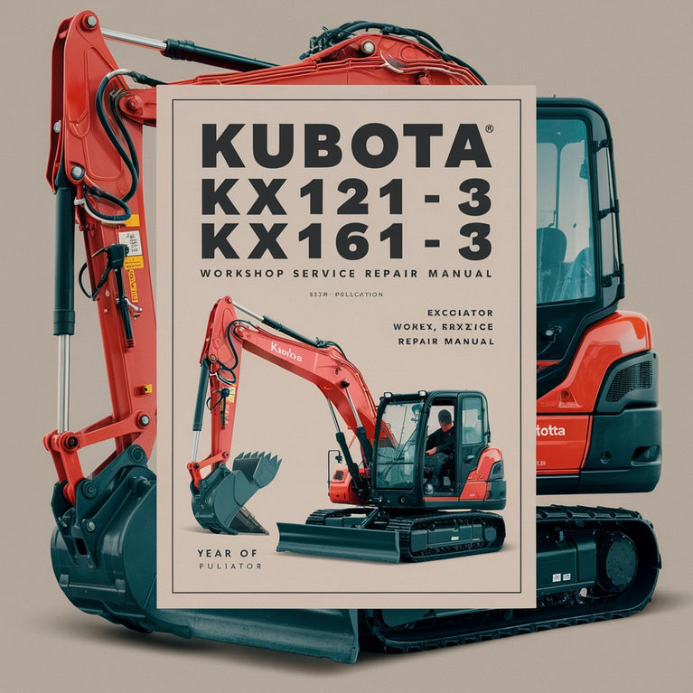 KUBOTA KX121-3 KX161-3 Excavator Workshop Service Repair Manual