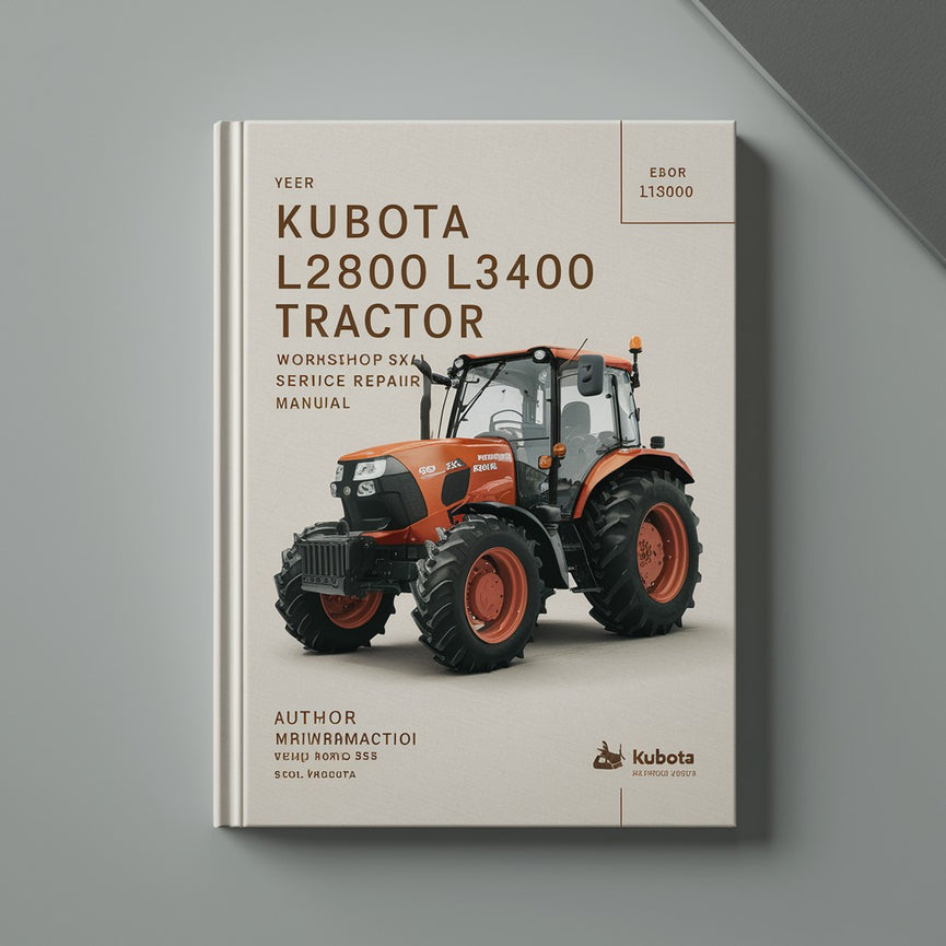 Manuel de réparation du service d'atelier de tracteur KUBOTA L2800 L3400 Télécharger le PDF