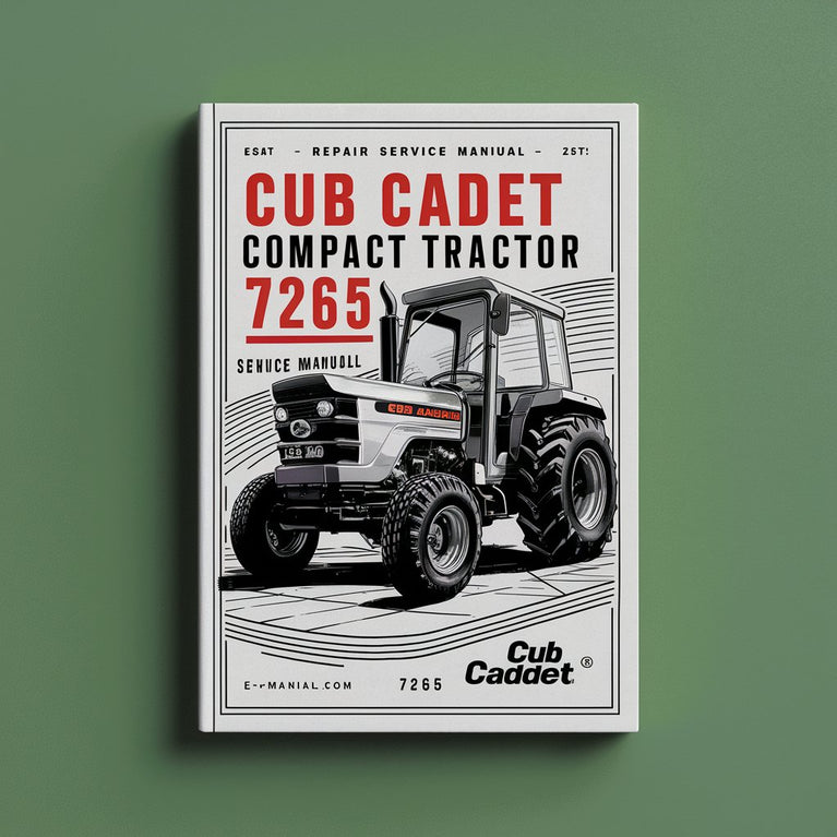 Cub Cadet Compact Tractor 7265 Repair Service Manual