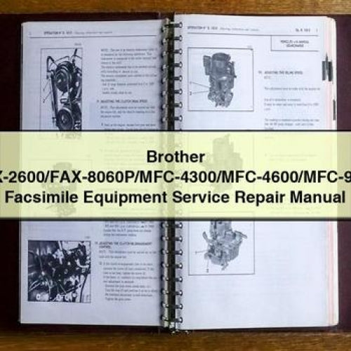 Brother FAX-2600/FAX-8060P/MFC-4300/MFC-4600/MFC-9060 Facsimile Equipment Service Repair Manual PDF Download