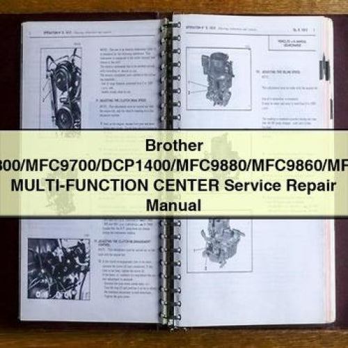 Brother MFC9800/MFC9700/DCP1400/MFC9880/MFC9860/MFC9760 MULTI-Function CENTER Service Repair Manual PDF Download