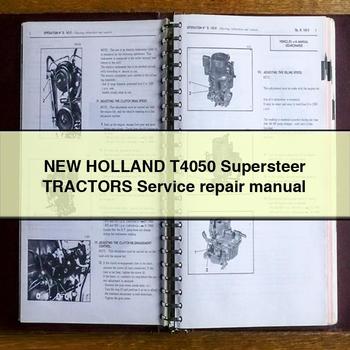 New Holland T4050 Supersteer Tractors Service Repair Workshop Manual PDF
