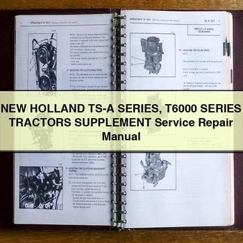 New Holland Ts- Series T6000 Tractors Supplement Service Repair Workshop Manual