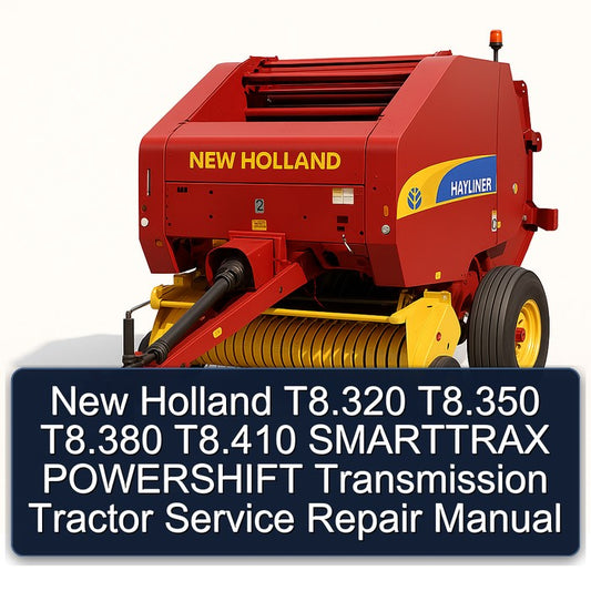 New Holland T8.320 T8.350 T8.380 T8.410 Smarttrax Powershift Transmission Tractor Service Repair Workshop Manual