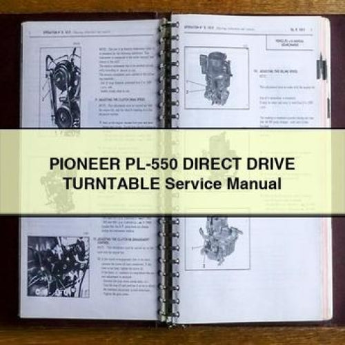 PIONEER PL-550 DIRECT DRIVE TURNTABLE Service Manual PDF Download