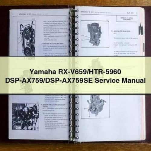 Yamaha RX-V659/HTR-5960 DSP-AX759/DSP-AX759SE Service Manual PDF Download