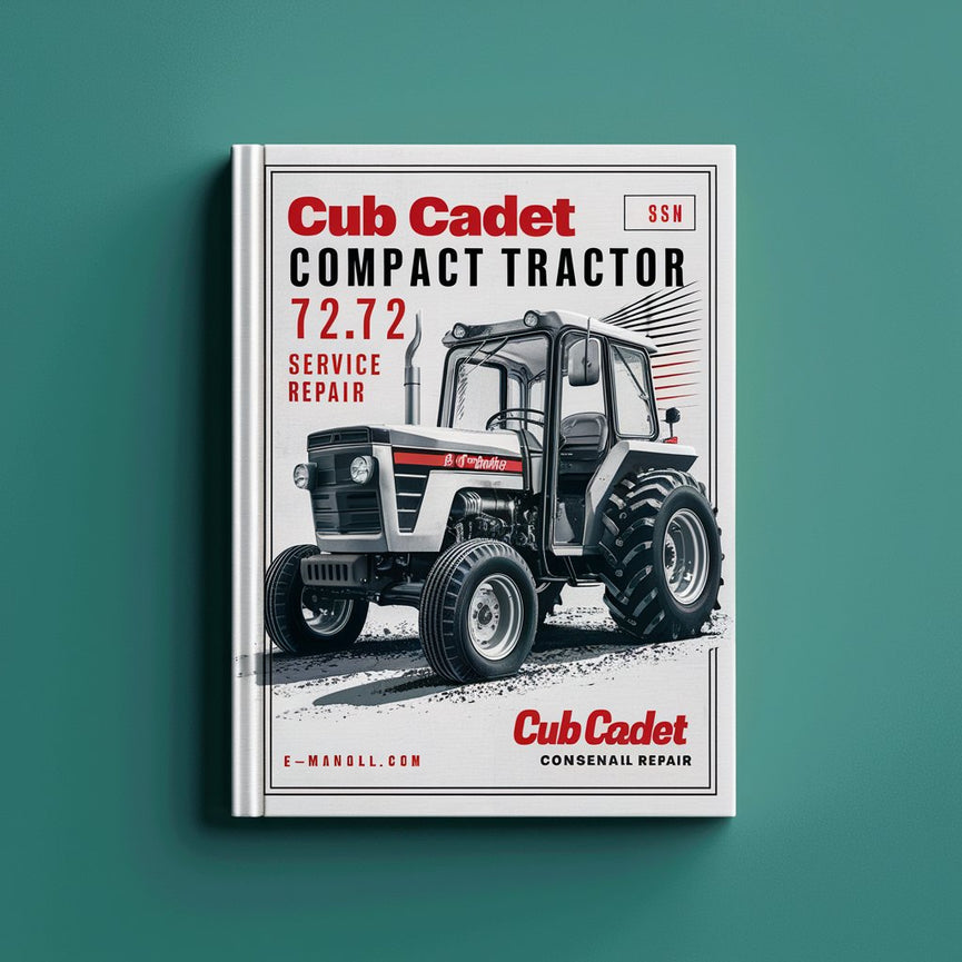 Cub Cadet Compact Tractor 7272 WSM Service Manual Repair