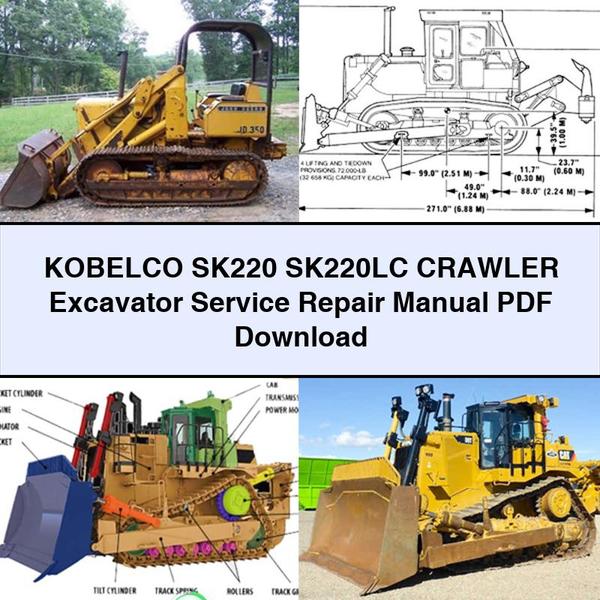 KOBELCO SK220 SK220LC Crawler Excavator Service Repair Manual