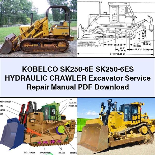 KOBELCO SK250-6E SK250-6ES HYDRAULIC Crawler Excavator Service Repair Manual