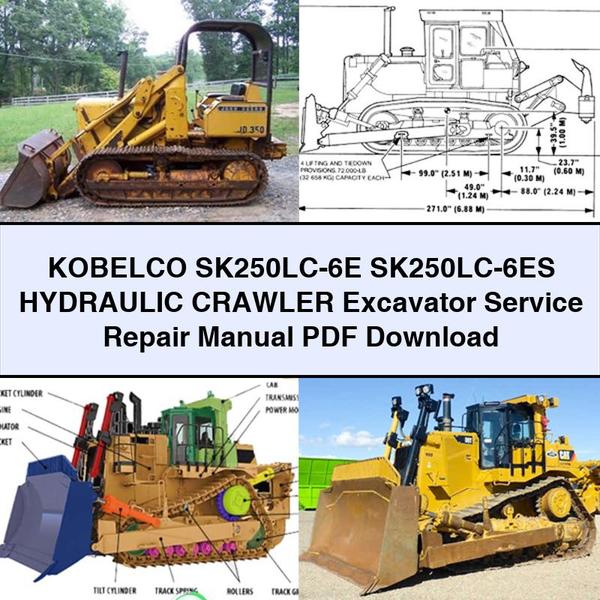 KOBELCO SK250LC-6E SK250LC-6ES HYDRAULIC Crawler Excavator Service Repair Manual