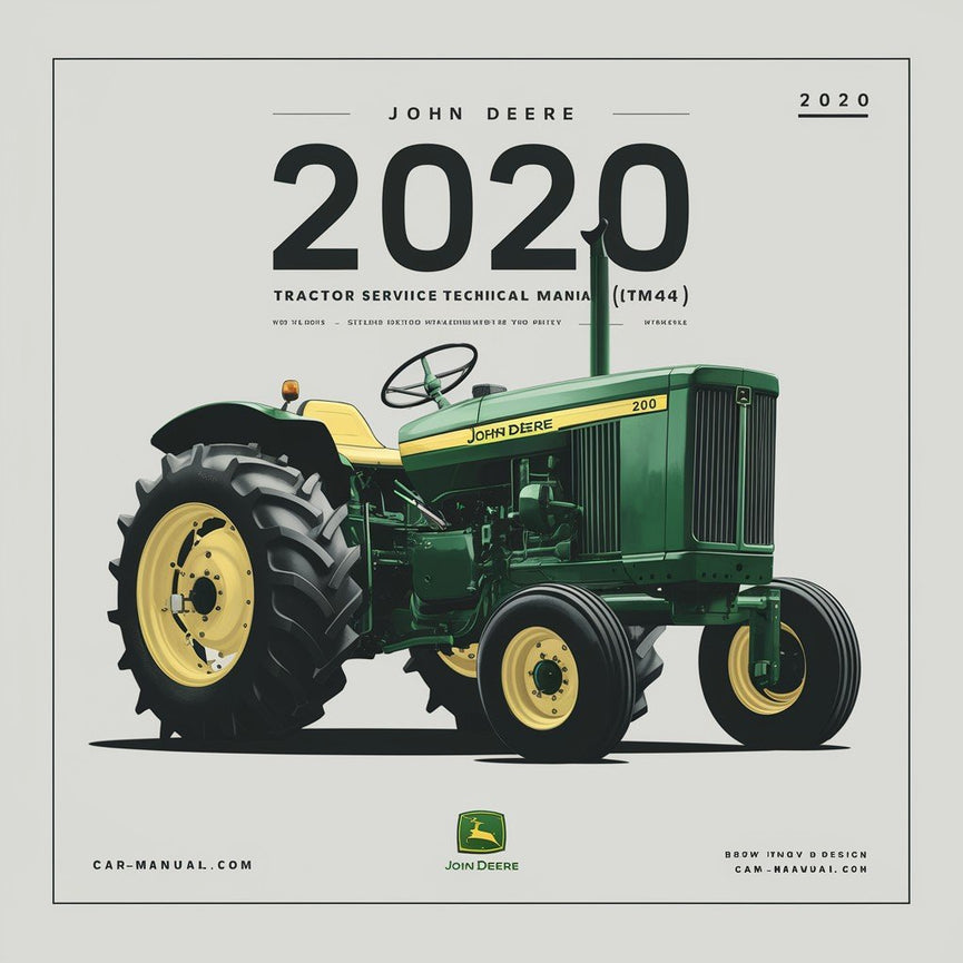 Manuel technique d'entretien des tracteurs John Deere 2020 (TM1044) Télécharger le PDF