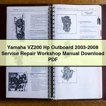 Yamaha VZ200 Hp Fueraborda 2003-2008 Manual de taller de reparación de servicio Descargar PDF