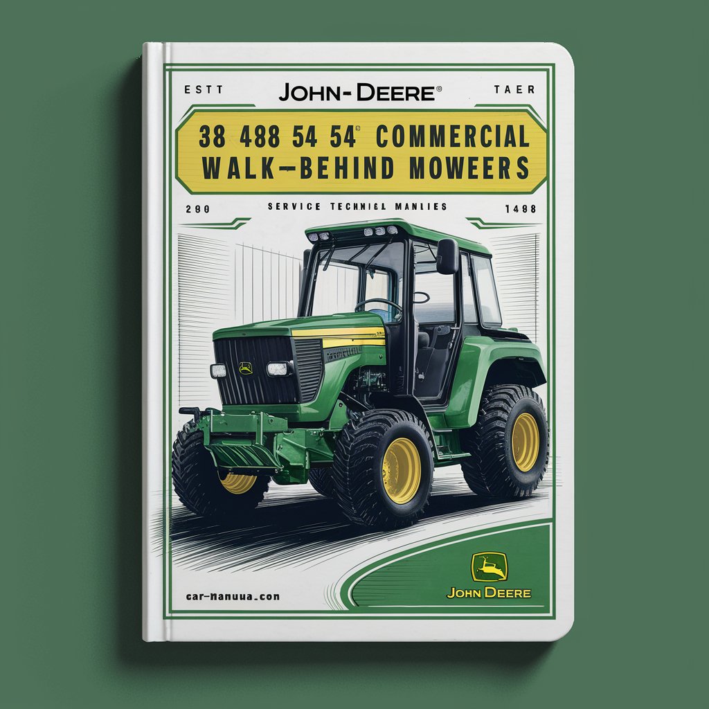 John Deere 38 48 54-Inch Commercial Walk-Behind Mowers Service Technical Manual(TM1488)