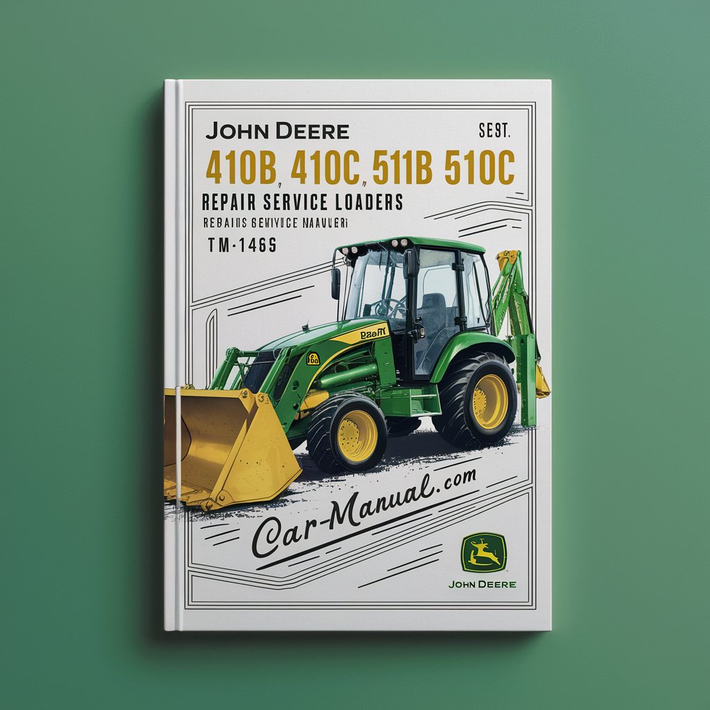 John Deere 410B 410C 510B 510C Backhoe Loaders Repair Service Technical Manual(TM1469)