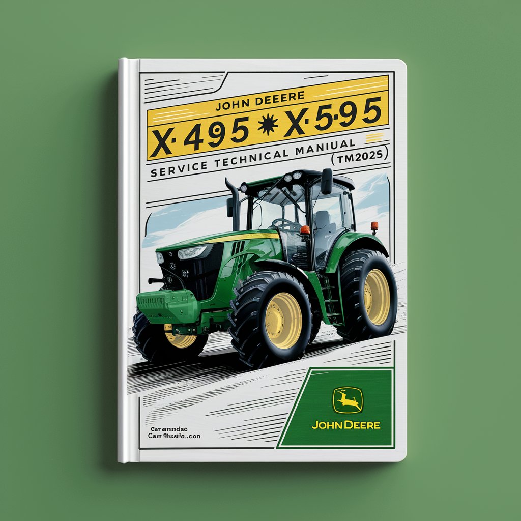 John Deere X495 X595 Garden Tractors Service Technical Manual(TM2024)