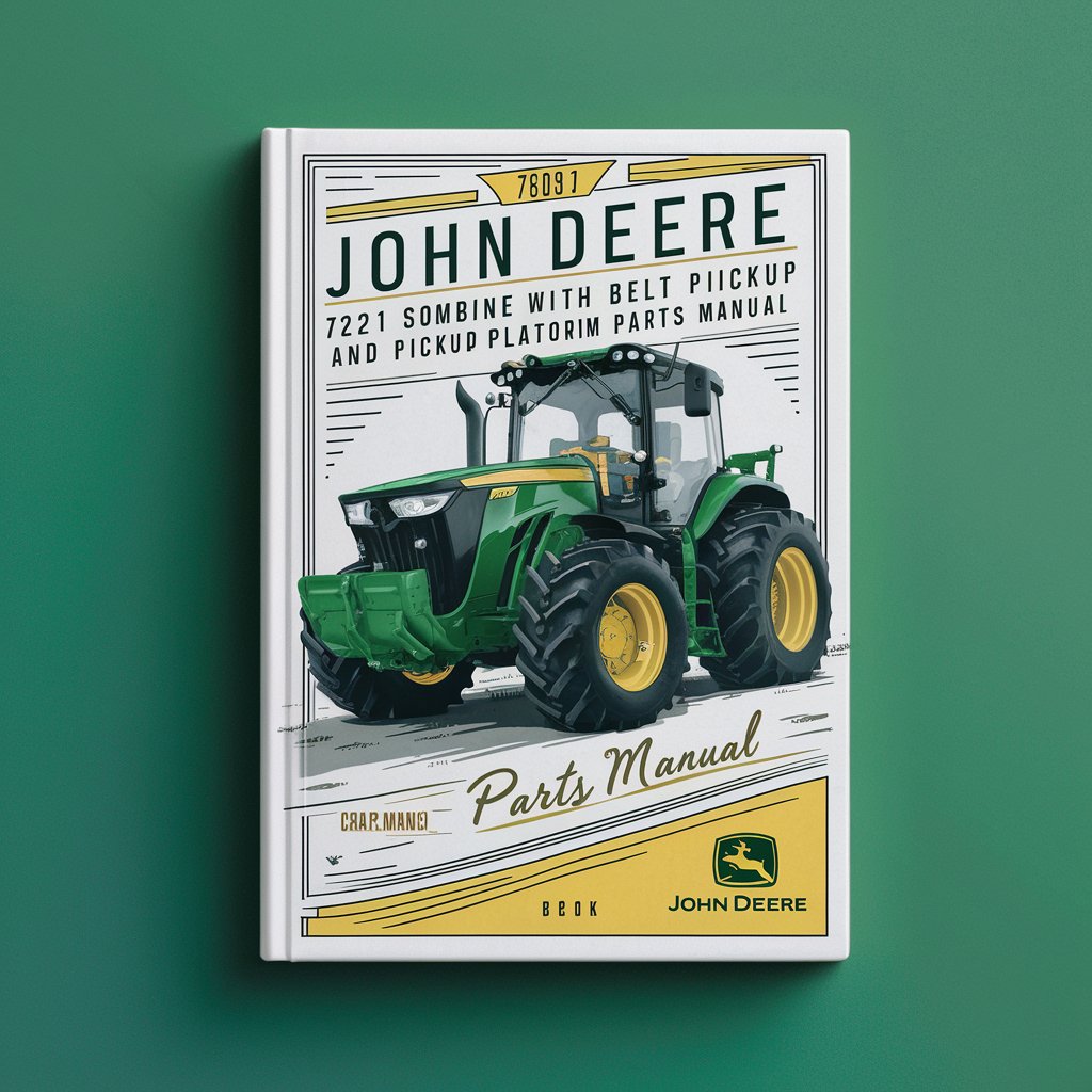 JOHN DEERE 7721 Sombine WITH BELT Pickup And Pickup PLATFORM Parts Manual