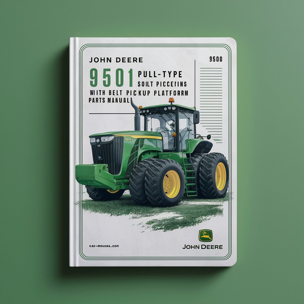 JOHN DEERE 9501 PULL-TYPE Sombine WITH BELT Pickup And Pickup PLATFORM SN 635401-645700 Parts Manual
