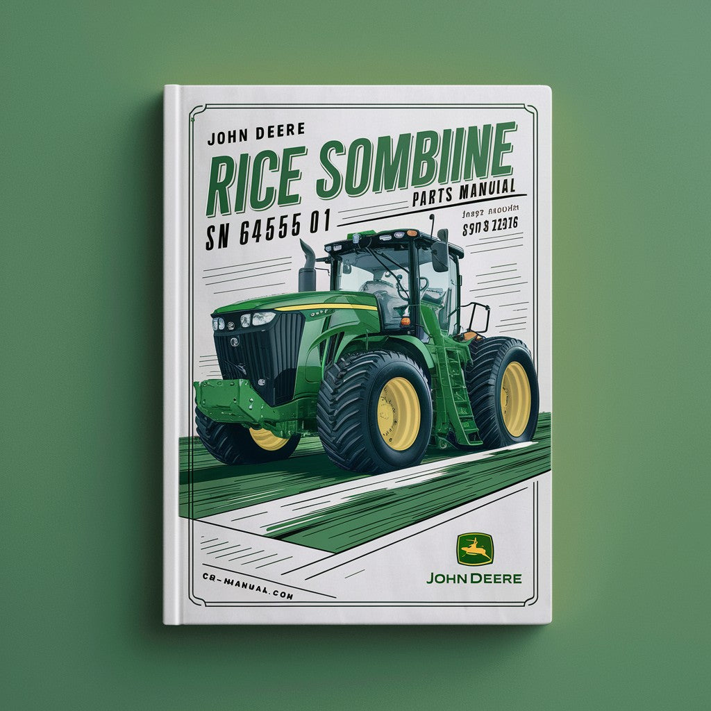 JOHN DEERE CTS RICE Sombine SN 645501 & UP Parts Manual