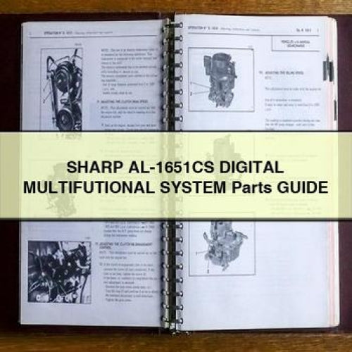 SHARP AL-1651CS Digital MULTIFUTIONAL System Parts Guide