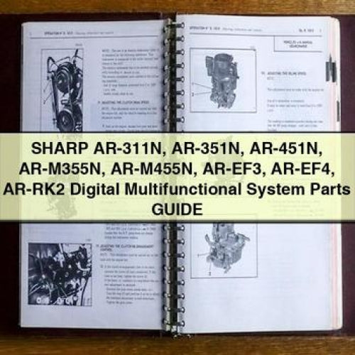 SHARP AR-311N AR-351N AR-451N AR-M355N AR-M455N AR-EF3 AR-EF4 AR-RK2 Digital Multifunctional System Parts Guide