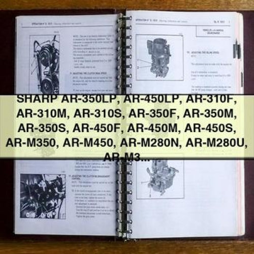 SHARP AR-350LP AR-450LP AR-310F AR-310M AR-310S AR-350F AR-350M AR-350S AR-450F AR-450M AR-450S AR-M350 AR-M450 AR-M280N AR-M280U AR-M350N AR-M350U AR-P350 AR-M450N AR-M450U AR