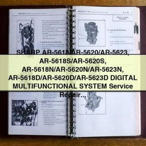 SHARP AR-5618/AR-5620/AR-5623 AR-5618S/AR-5620S AR-5618N/AR-5620N/AR-5623N AR-5618D/AR-5620D/AR-5623D Digital MULTIFunctionAL System Service Repair Manual PDF Download