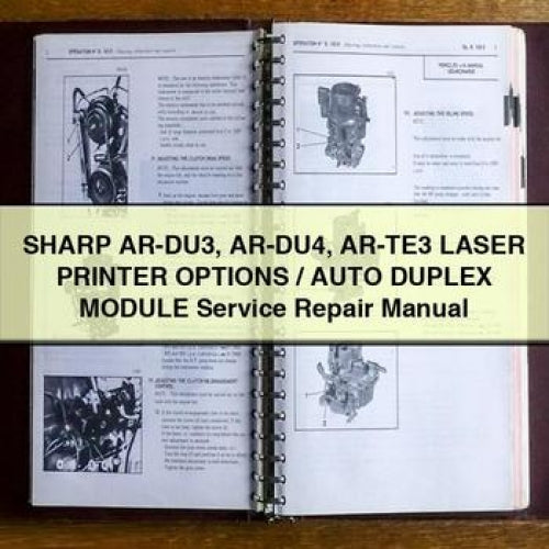 SHARP AR-DU3 AR-DU4 AR-TE3 LASER PRINTER OPTIONS / Auto DUPLEX MODULE Service Repair Manual PDF Download