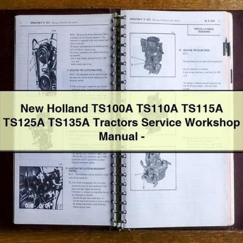 New Holland TS100A TS110A TS115A TS125A TS135A Tractors Service Workshop Manual