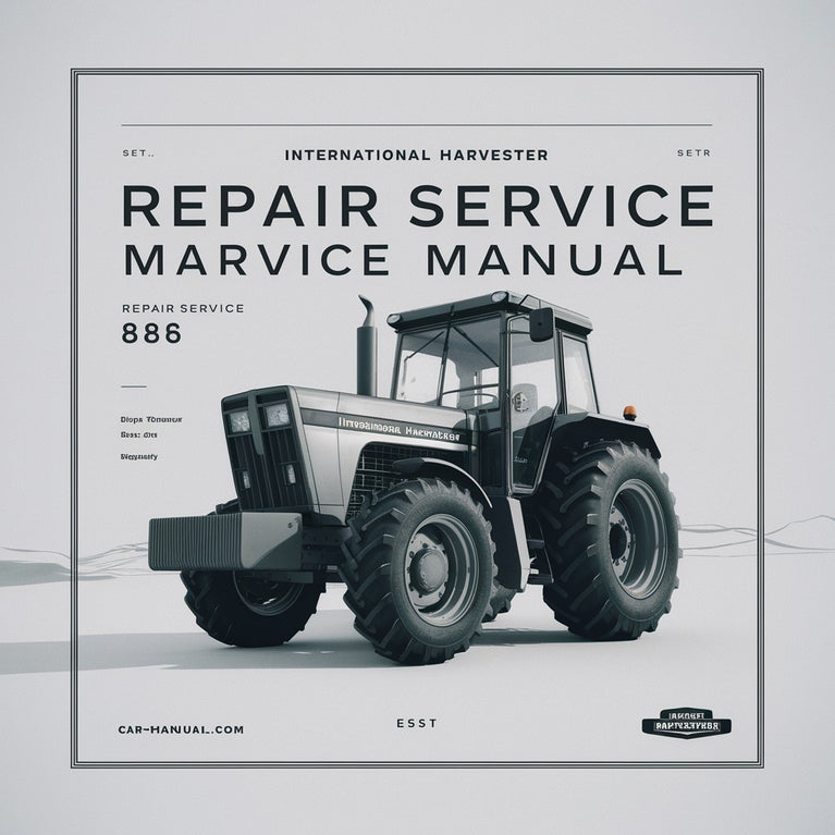 International Harvester Tractor 886 Repair Service Manual