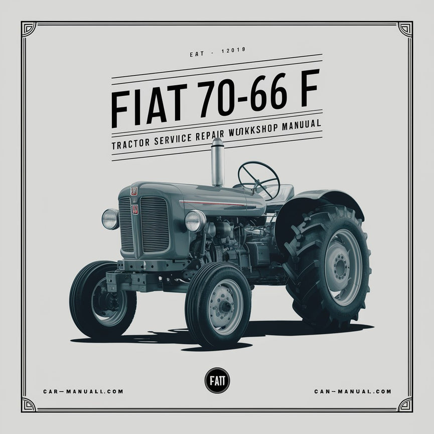 Fiat 70-66 F Tractor Service Repair Workshop Manual